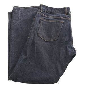 Men's Indigogene Dark Blue Denim Button Fly Jeans, Size 36 x 30